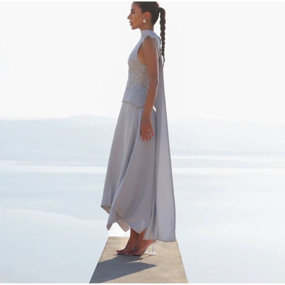 MAYKA X DEEMA AL ASADI BLUE DRESS Size XS - Picture 5 of 8